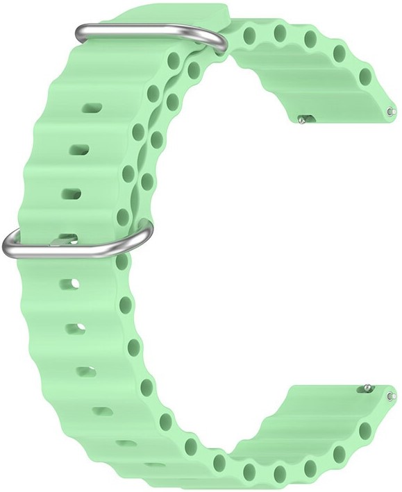 Ремешок для смарт-часов BeCover Wave Style (20mm) for Samsung Galaxy Watch 7 40/44mm/7 FE/6/6 Classic/5/5 Pro/4/4 Classic/Watch 3 (41mm) Light Green (714144) - Фото 1