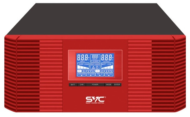 Джерело безперебійного живлення SVC 600ВА/500Вт DC 12V 10A/20A 2хShuko (XL-600) - Фото 1