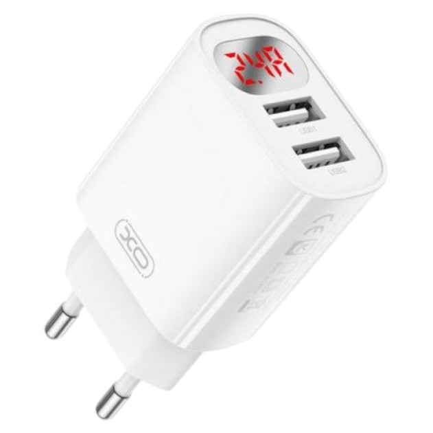 Сетевое зарядное устройство XO L95 2USB/2.4A + USB-Lightning (XO-L95-L) - Фото 1