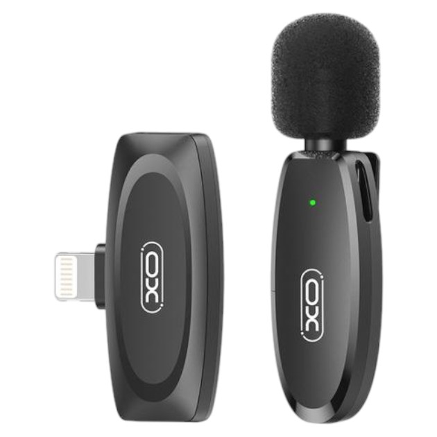 Микрофон для смартфона XO MKF08B с подавлением шума lightning Black (XO MKF08B-IP) - Фото 1