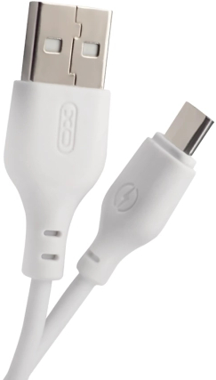 Кабель синхронизации данных XO NB103 2.1 А Type-C White 1m (XO-NB-103-TC-1-WH) - Фото 1