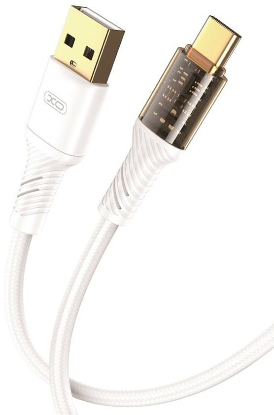 Кабель синхронизации данных XO NB229 2.4A 1м Type-C White (XO-NB229-TC-1-WH) - Фото 1