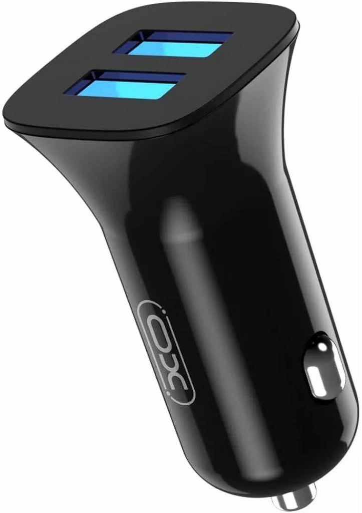 Автомобильное зарядное устройство XO CC31 2.4A/2 USB  Black (XO-СC31-BK) - Фото 1
