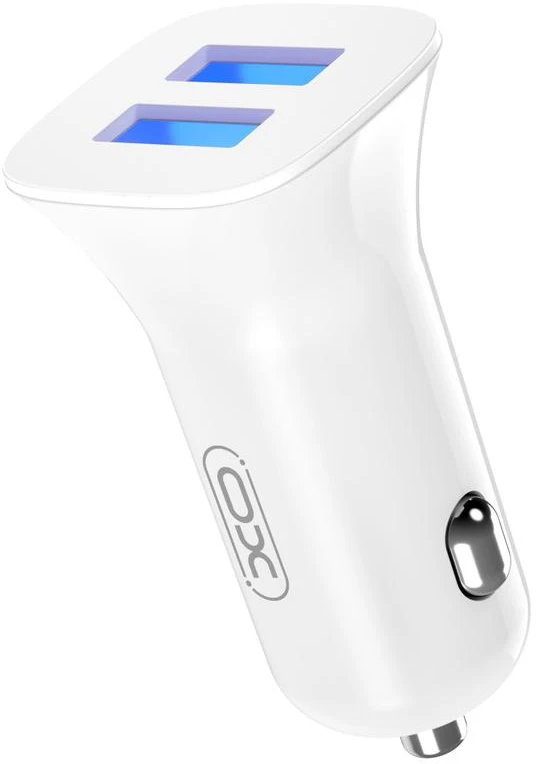 Автомобильное зарядное устройство XO CC31 2.4A/2 USB White (XO-СC31-WH) - Фото 1