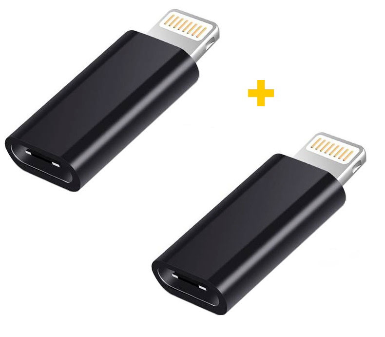 Переходник XOKO AC-015 USB Type-C - Lightning Black 2 шт. (XK-AC015-BK2) - Фото 1