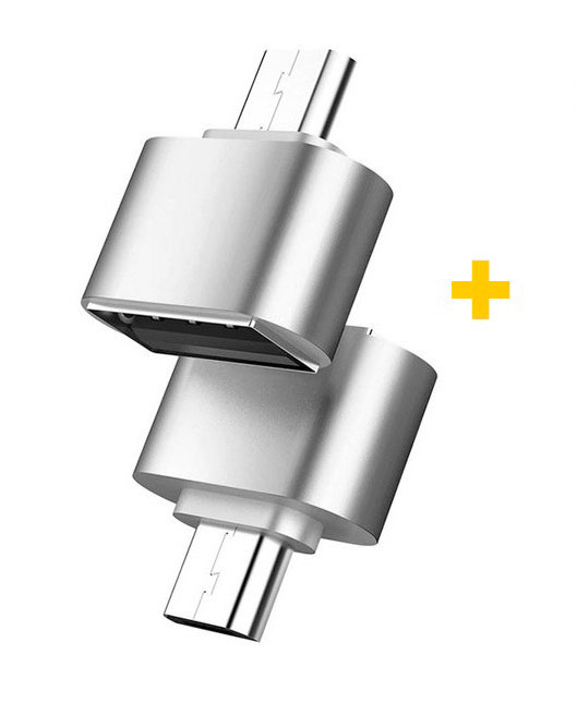 Переходник XOKO AC-035 USB - Type-C Silver 2 шт. (XK-AC035-SL2) - Фото 1