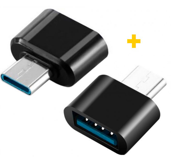 Переходник XOKO AC-040 USB - Type-C Black 2 шт. (XK-AC040-BK2) - Фото 1