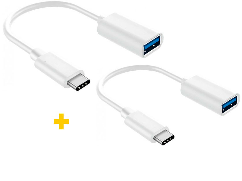 Переходник XOKO AC-230 Type-C - USB White 2 шт. (XK-AC230-WH2) - Фото 1