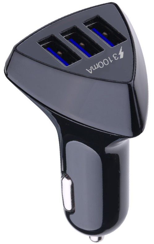 Автомобильное зарядное устройство XOKO 3 USB 4.2A CC-300 Black (CC-300-BK) - Фото 1
