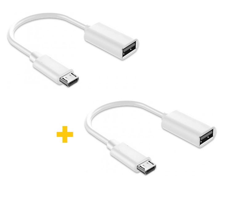Переходник XOKO AC-130 USB - MicroUSB White 2 шт. (XK-AC130-WH2) - Фото 1