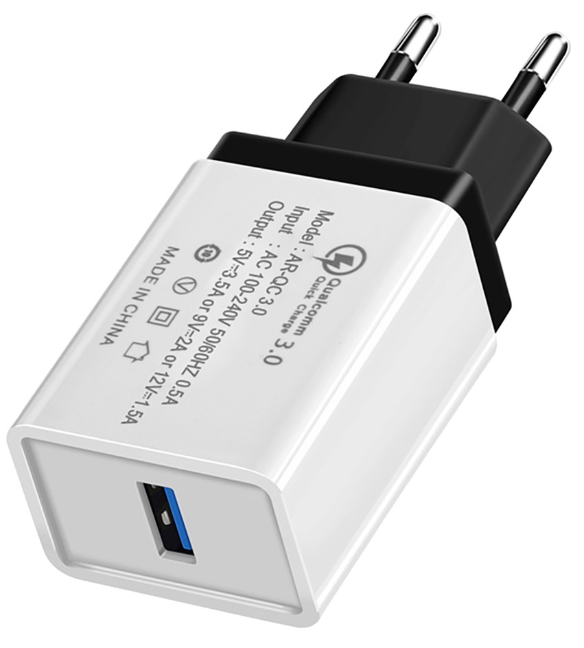 Сетевое зарядное устройство XOKO QC-100 1 USB Qualcom 3.0 3.5A Black (QC-100-BK) - Фото 1