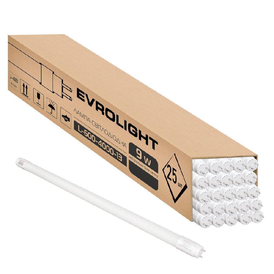 Лампочка світлодіодна EVROLIGHT L-600 4000K 9Вт LED 25 шт. (000059476) - Фото 1