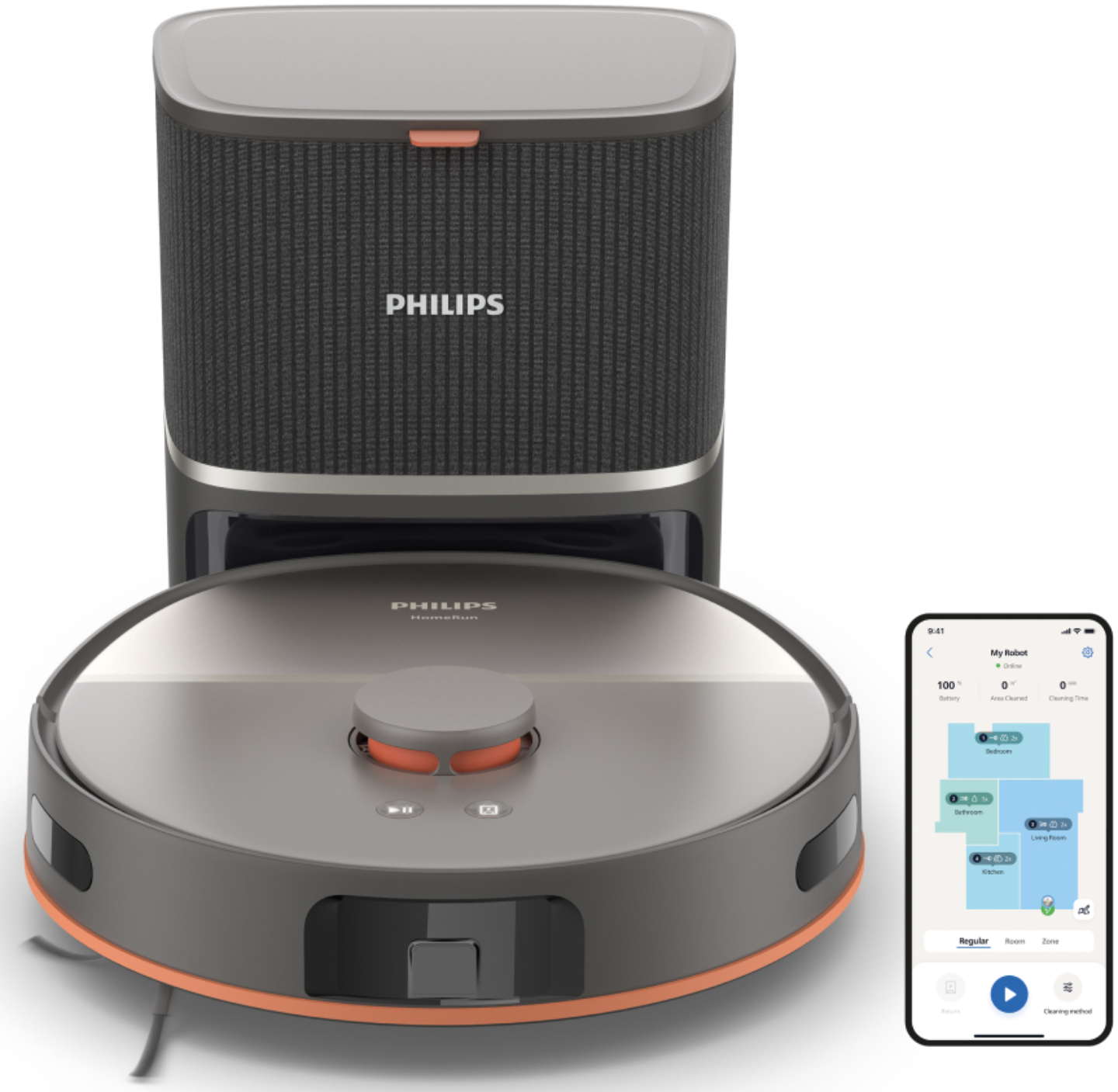 Купить Робот-пылесос моющий Philips XU5100/10 - Фото 1 Робот-пылесос моющий Philips XU5100/10 - Фото 1