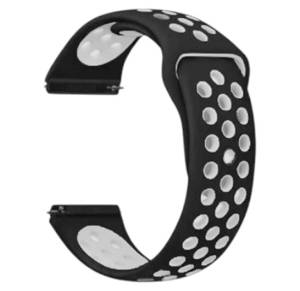 Ремешок для смарт-часов BeCover for Samsung Galaxy Watch 46mm / Watch 3 45mm / Gear S3 Classic / Gear S3 Frontier Black-White (707127) - Фото 1