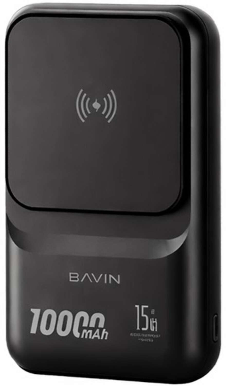 Батарея мобільна Bavin PC1066S 10000 mAh 22.5W Black (Y-PC1066S-BK) - Фото 1
