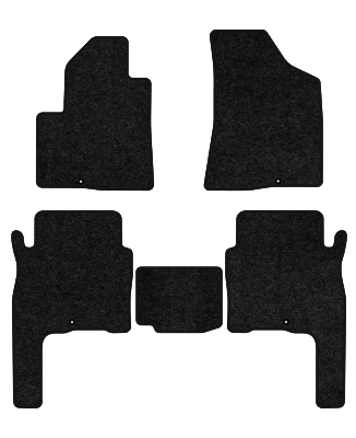 Коврики ворсовые в салон авто EVAtech Standard для Hyundai Santa FE (CM) 5 seats 2006-2010 2 поколение SUV Korea черный кант HY33308CGK5KD5VEB - Фото 1