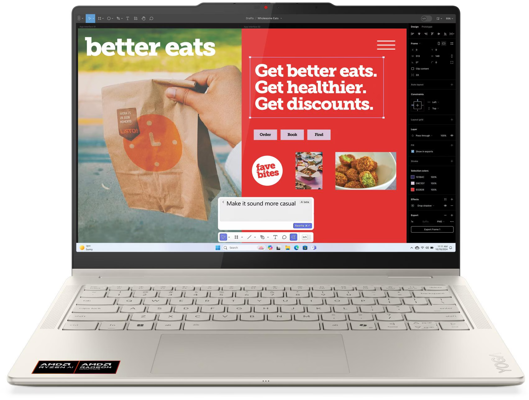 Ноутбук Lenovo Yoga 7 2-in-1 14AKP10 (83JR007HRA) Seashell - Фото 1