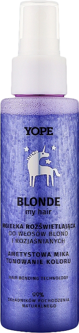 Спрей для волосся Yope BOUNCE BLONDE MY HAIR Illuminating Mist AMETHYST 100 мл (5903760206994) - Фото 1
