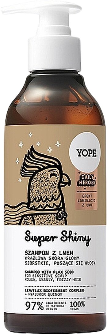 Шампунь женский Yope DAILY HEROES SUPER SHINY 300 мл (5903760208219) - Фото 1