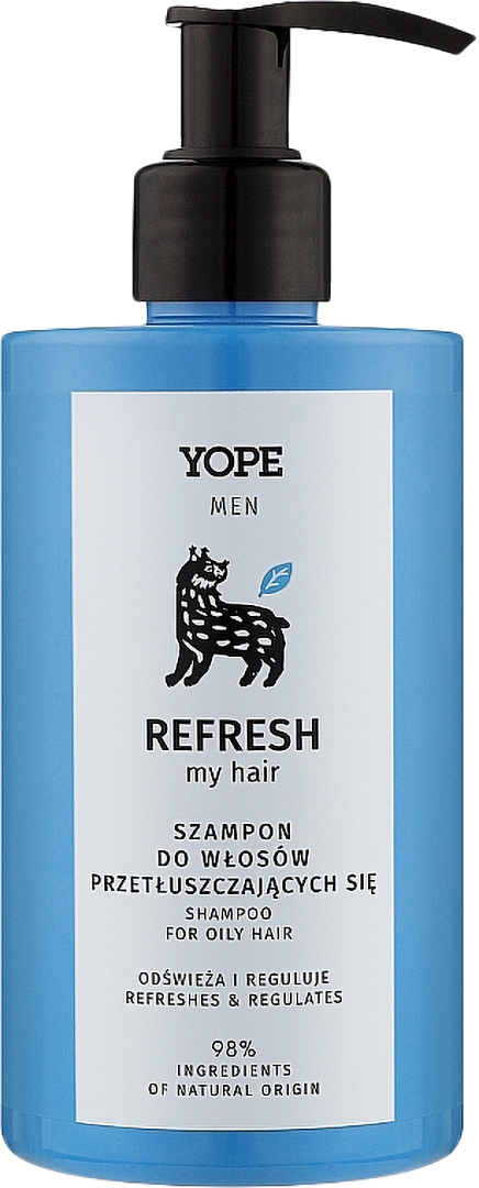 Шампунь мужской Yope MEN REFRESH MY HAIR 300 мл (5903760209049) - Фото 1