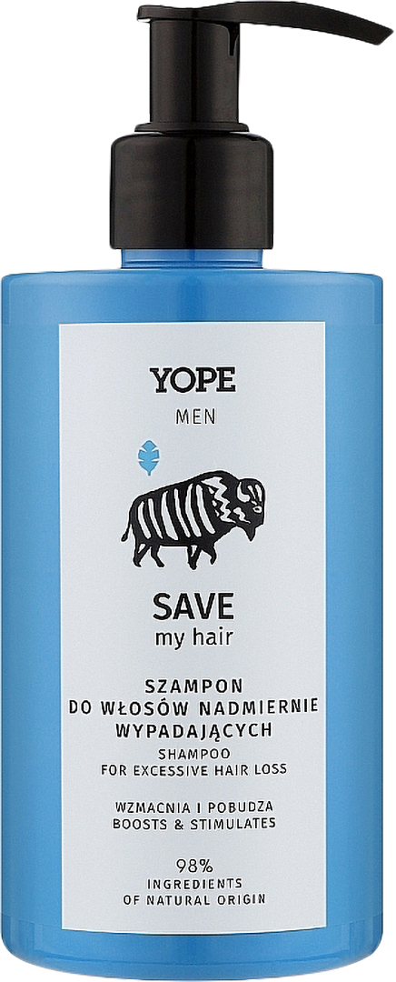 Шампунь мужской Yope MEN SAVE MY HAIR 300 мл (5903760209056) - Фото 1