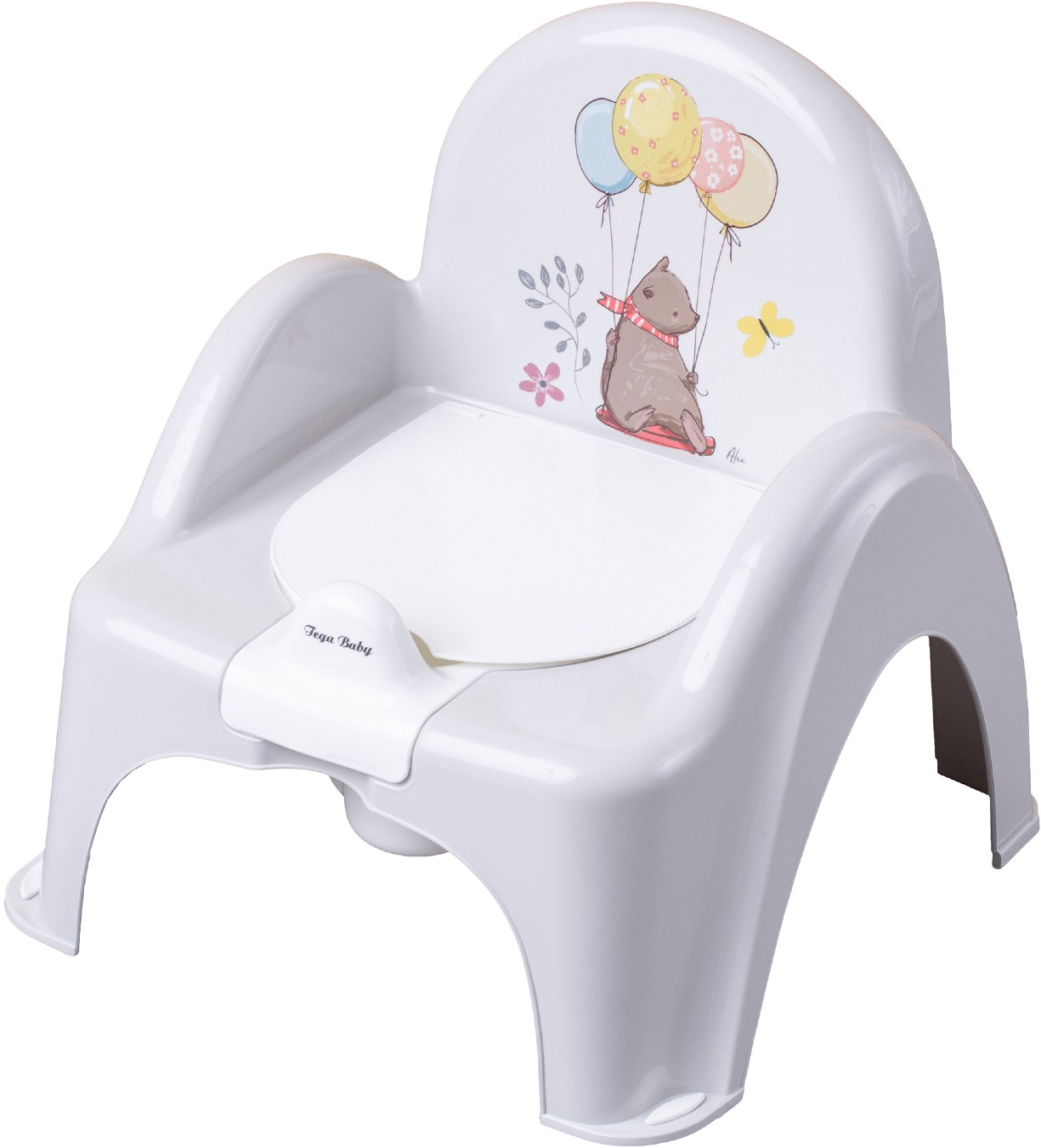 Горщик дитячий Tega Baby стільчик Лісова казка з музикою Світло-кремовий (PO-073-111) - Фото 1