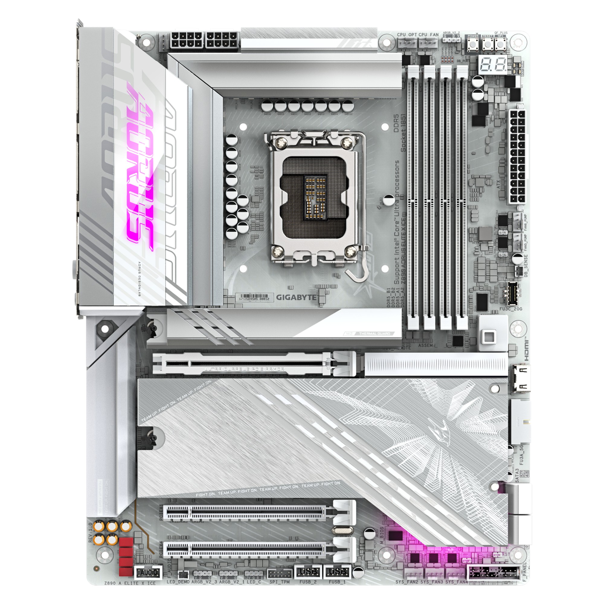 Материнская плата Gigabyte Z890 AORUS ELITE X ICE - Фото 1