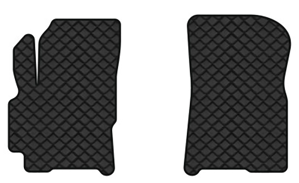 Коврики из экокожи в салон авто передние EVAtech ECO для Forza ЗАЗ 2011-2017 1 поколение Htb EU ZA31512A2BBB - Фото 1