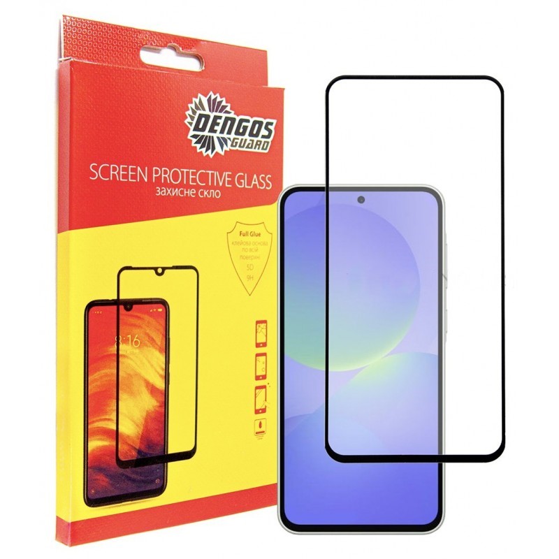 Защитное стекло для смартфона DENGOS for Samsung Galaxy A36 5G SM-A366 Black Full Glue (TGFG-387) - Фото 1