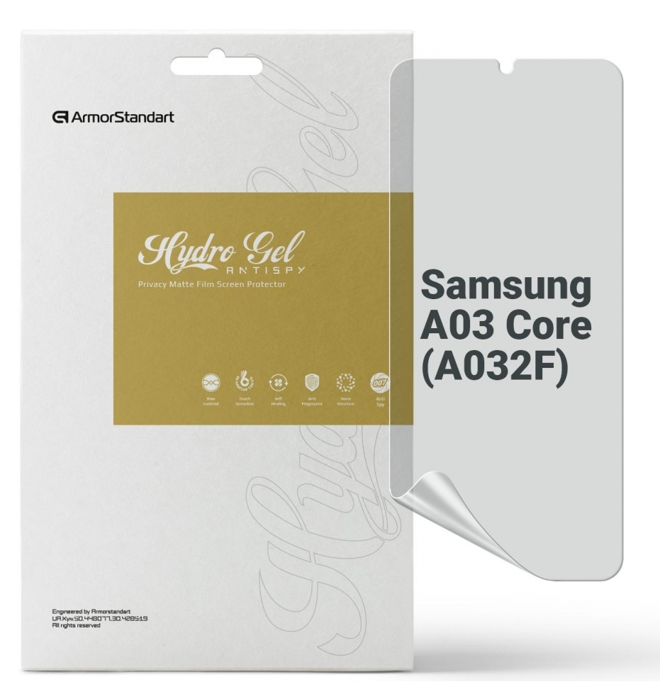 Защитная пленка для смартфона Armorstandart Anti-spy for Samsung A03 Core (A032F) (ARM70019) - Фото 1