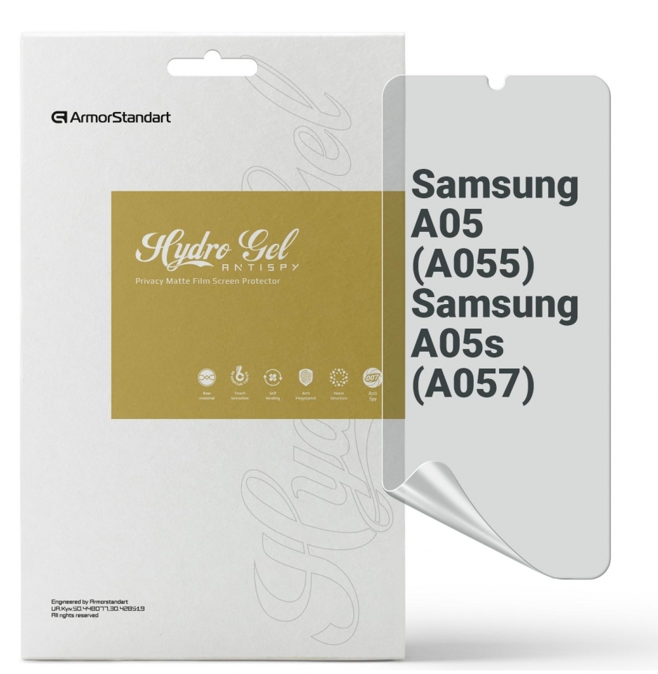 Защитная пленка для смартфона Armorstandart Anti-spy for  Samsung A05 (A055)/A05s (A057)) (ARM71810) - Фото 1