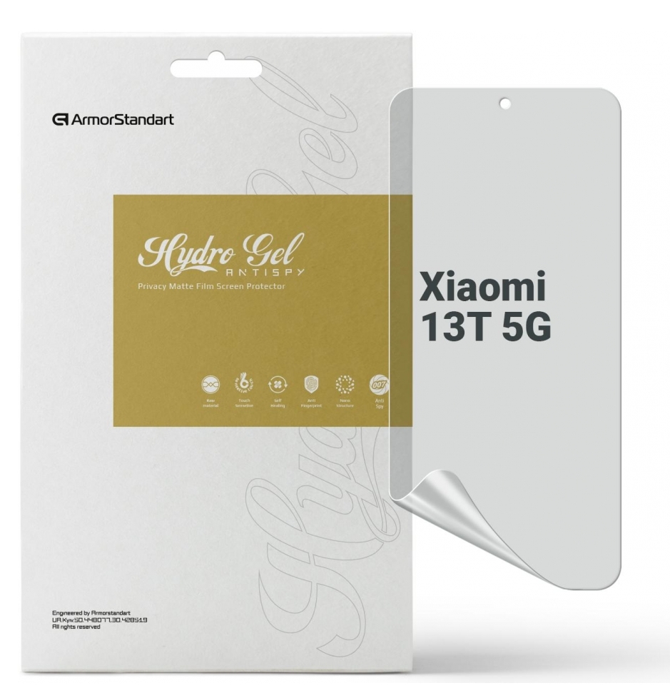 Защитная пленка для смартфона Armorstandart Anti-spy for Xiaomi 13T 5G (ARM69544) - Фото 1
