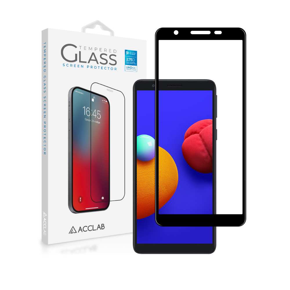 Защитное стекло для смартфона ACCLAB Full Glue for Samsung A01 Core/M01 Core Black (1283126508714) - Фото 1