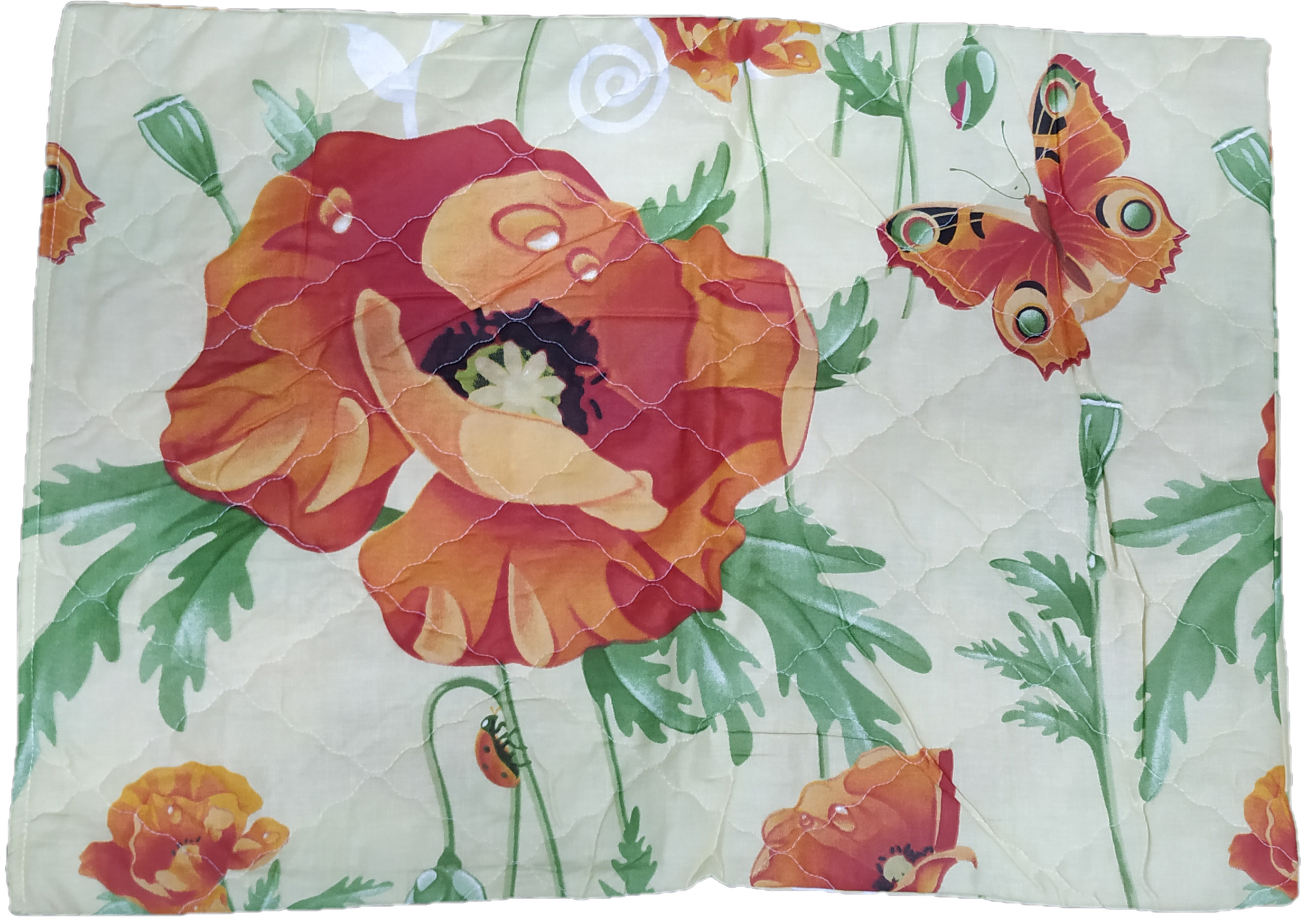 Наволочка Zastelli стьобана 50х70 см Маки (11419-001372) - Фото 1