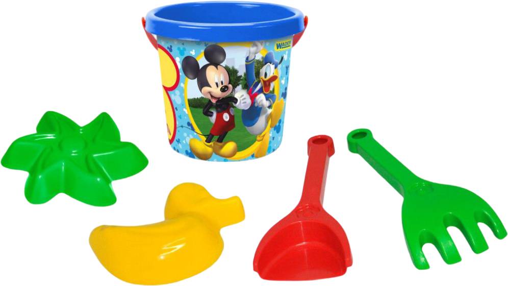 Набор для игры в песочнице Wader Микки Маус 5 эл. с термонаклейкой Disney (77254) - Фото 1