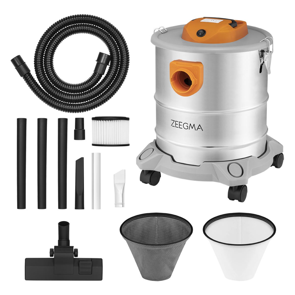 Пылесос для сухой уборки с мешком Zeegma ZONDER PRO ASH SILVER - Фото 1