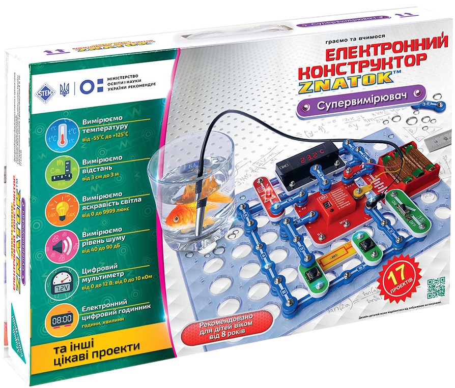 Конструктор Znatok Construction Kits «Супер-измеритель» (17 проектов) - Фото 1