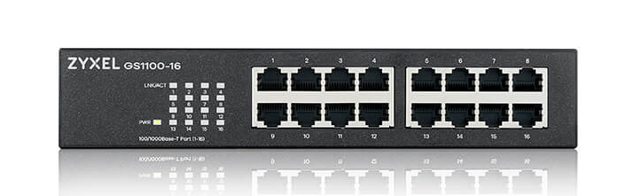 Коммутатор локальной сети (Switch) Zyxel GS1100-16 (GS1100-16-EU0103F) - Фото 1