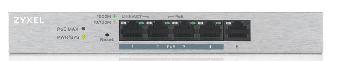 Коммутатор локальной сети (Switch) Zyxel GS1200-5HPV2-EU0101F - Фото 1
