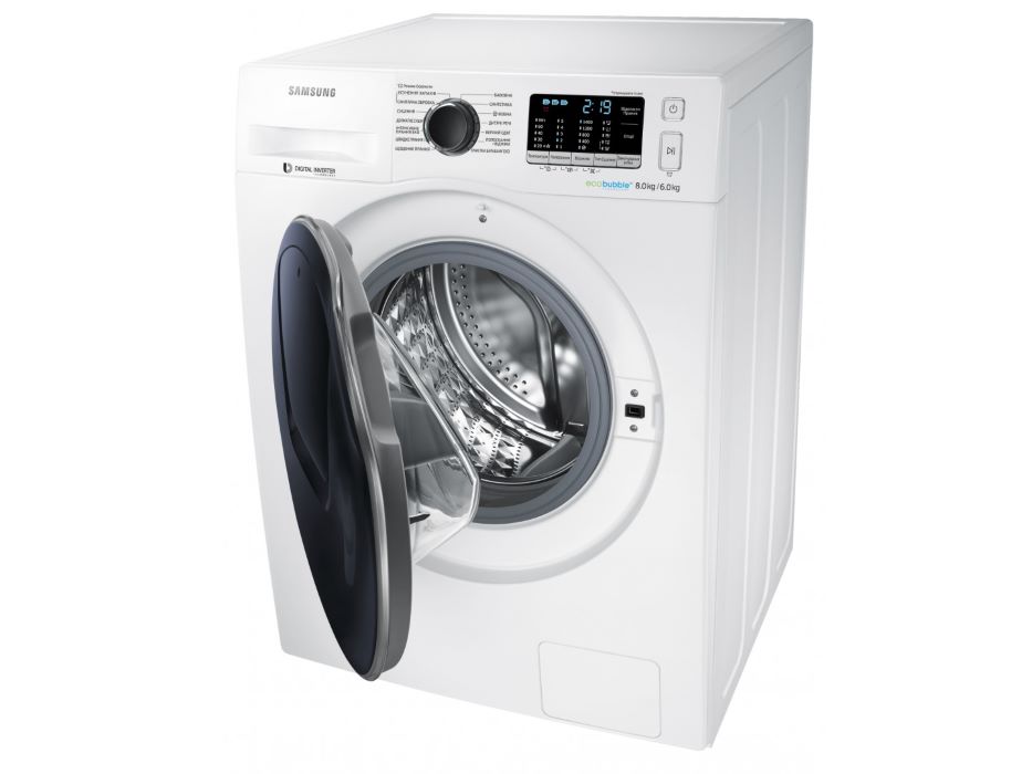 Стирально-сушильная машина Samsung WD80K5410OW/UA 0 Фото Стирально-сушильная машина Samsung WD80K5410OW/UA 0