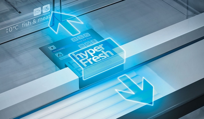 Продукты остаются свежими до двух раз дольше - hyperFresh plus
