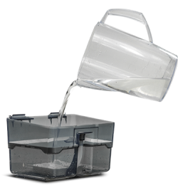 залить в аквабокс 1 л обычной воды