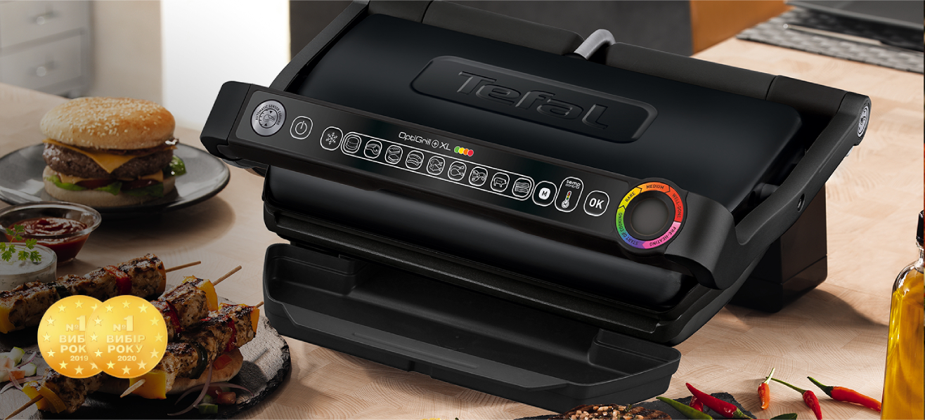 Гриль-барбекю електричний Tefal GC722834 Optigrill+ XL - 1 Фото Гриль-барбекю електричний Tefal GC722834 Optigrill+ XL - 1