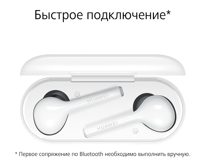 Наушники вкладыши беспроводные Huawei FreeBuds Lite White (CM-H1C ...