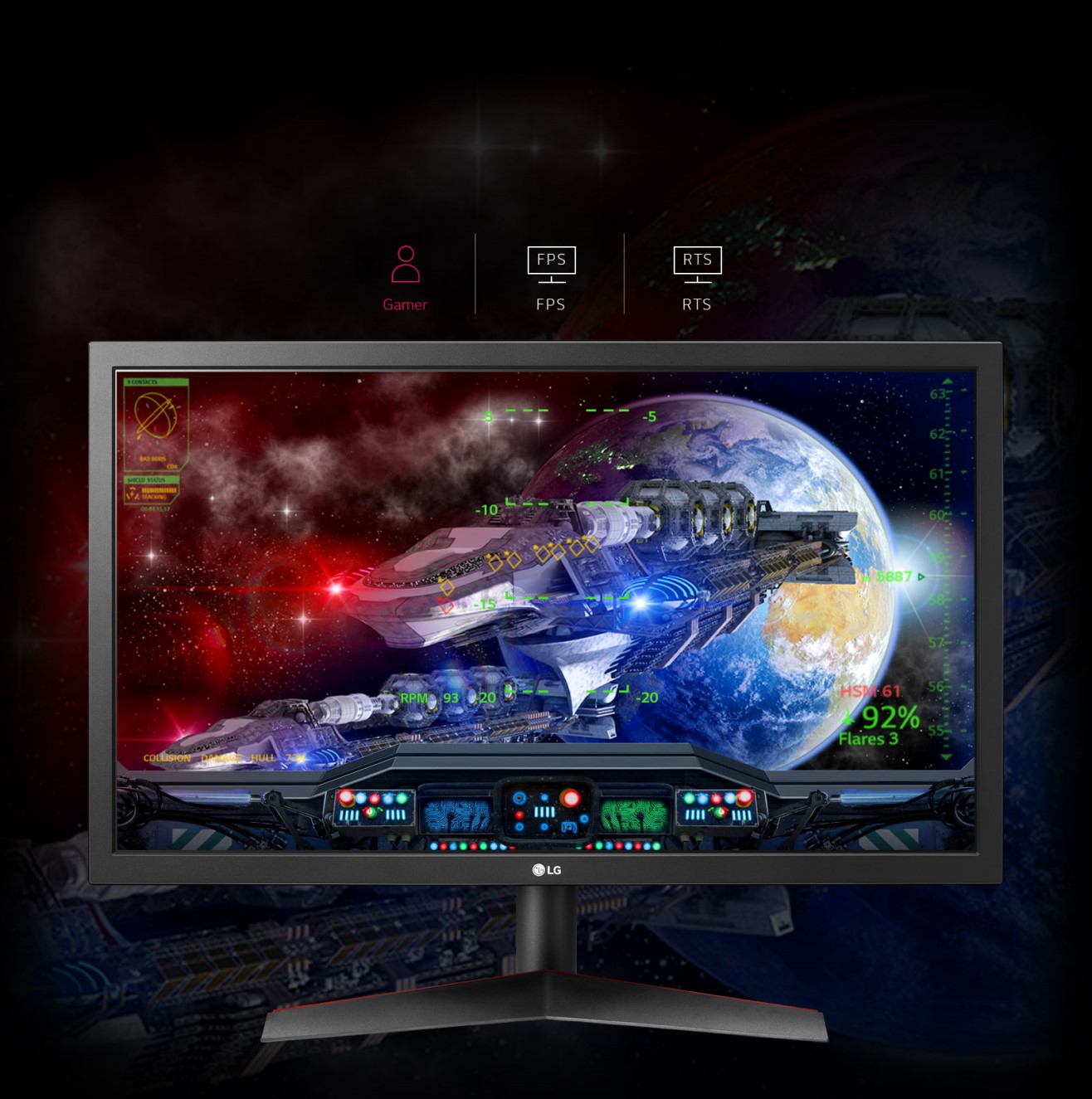 Монитор игровой LG 24GL600F-B купить - цена, характеристики | COMFY