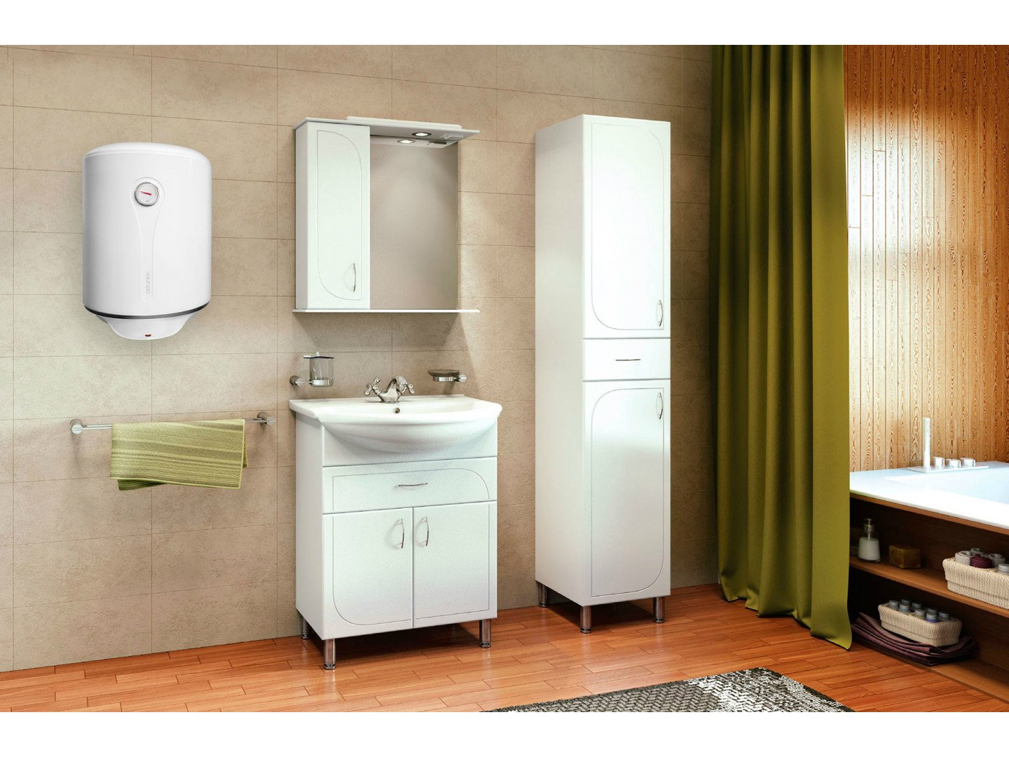 Водонагреватель Atlantic Steatite 50 VM 050 D400-1-BC 1200W-1 Фото Водонагреватель Atlantic Steatite 50 VM 050 D400-1-BC 1200W-1