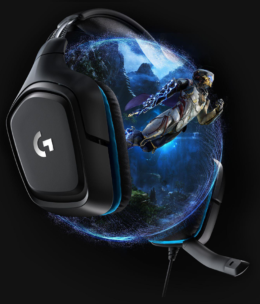 Фото Гарнітура дротова ігрова Logitech G432 7.1 Surround Sound Wired Gaming Headset (981-000770) - 2