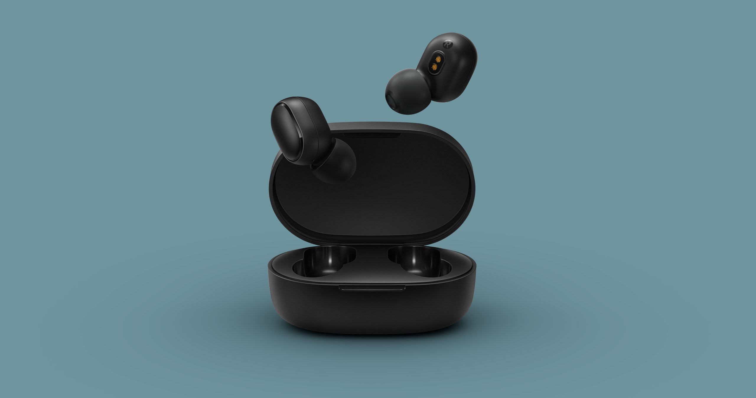 Фото Наушники вкладыши беспроводные Xiaomi Mi True Wireless Earbuds (AirDots) Basic Black - 6