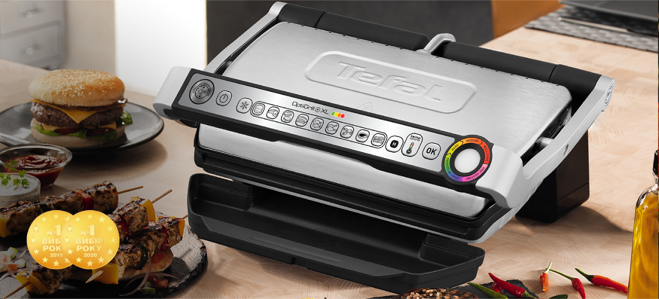 Гриль-барбекю электрический Tefal GC724D12 Optigrill+ XL - 1 Фото Гриль-барбекю электрический Tefal GC724D12 Optigrill+ XL - 1