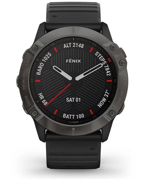 Garmin Fenix 6X Pro Black with Black Band - 2 Garmin Fenix 6X Pro Black with Black Band - 2